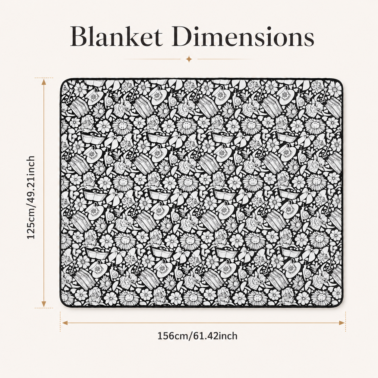 DIY Coloring Blanket with 24 Colored Markers
