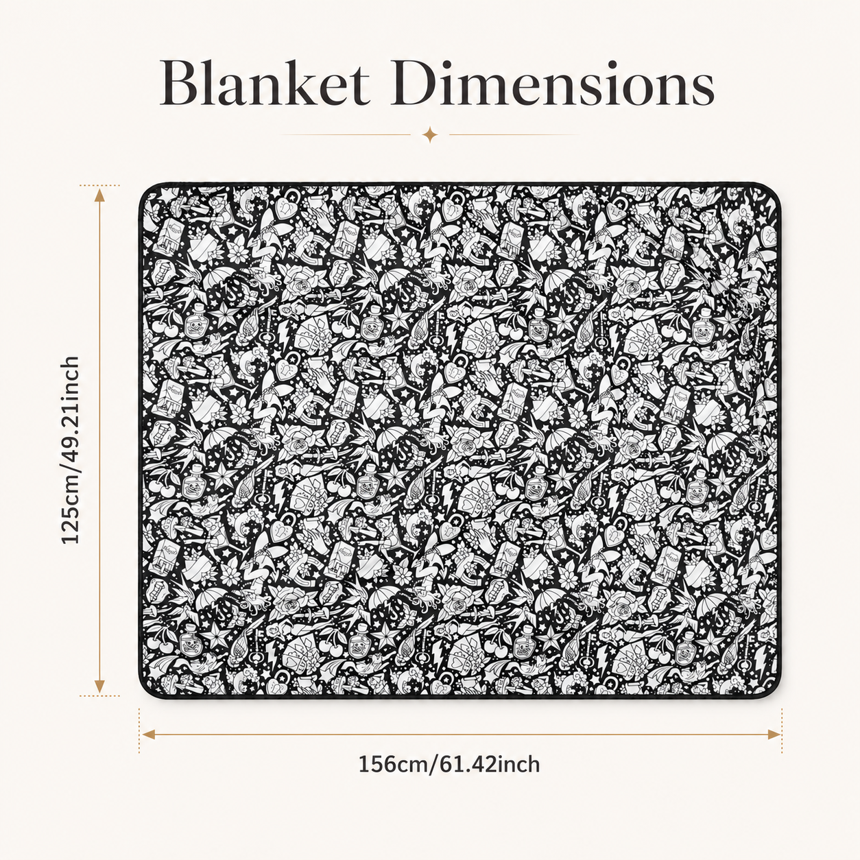 DIY Coloring Blanket with 24 Colored Markers